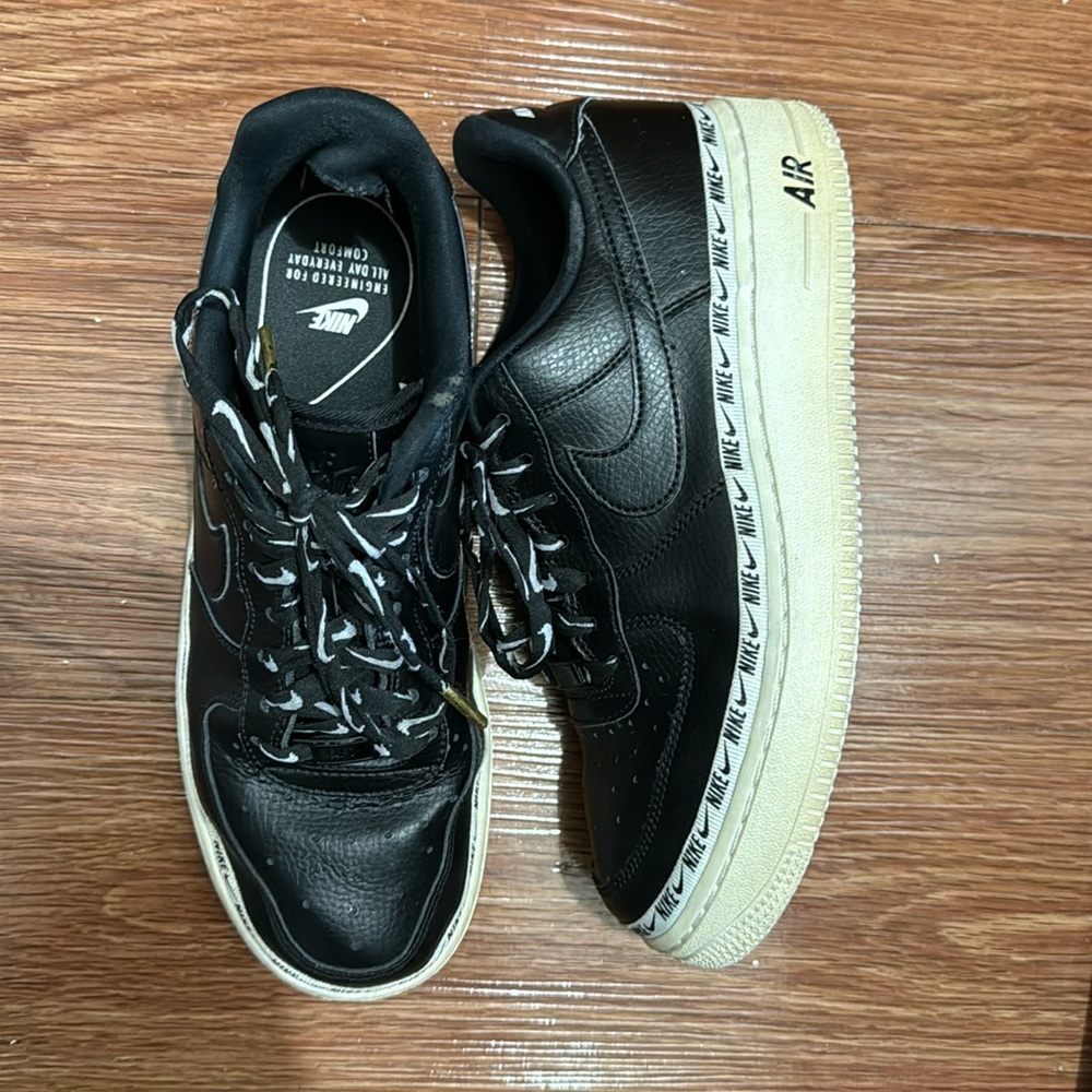Nike Air Force 1 ‘07 LV8 Black White NBA Pack Mens Sneakers Size 8.5